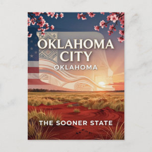 Oklahoma City Western Travel Erbe Postkarte