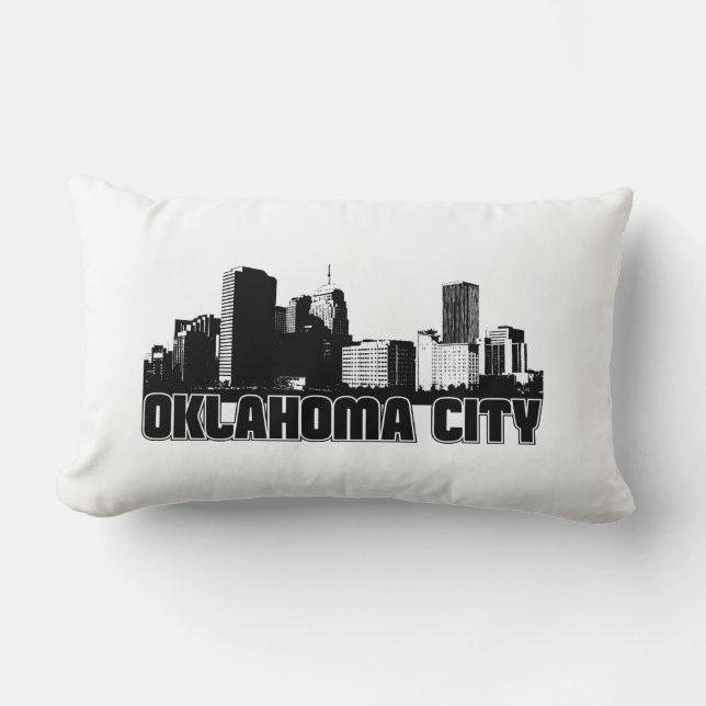 Oklahoma- CitySkyline Lendenkissen (Vorderseite)