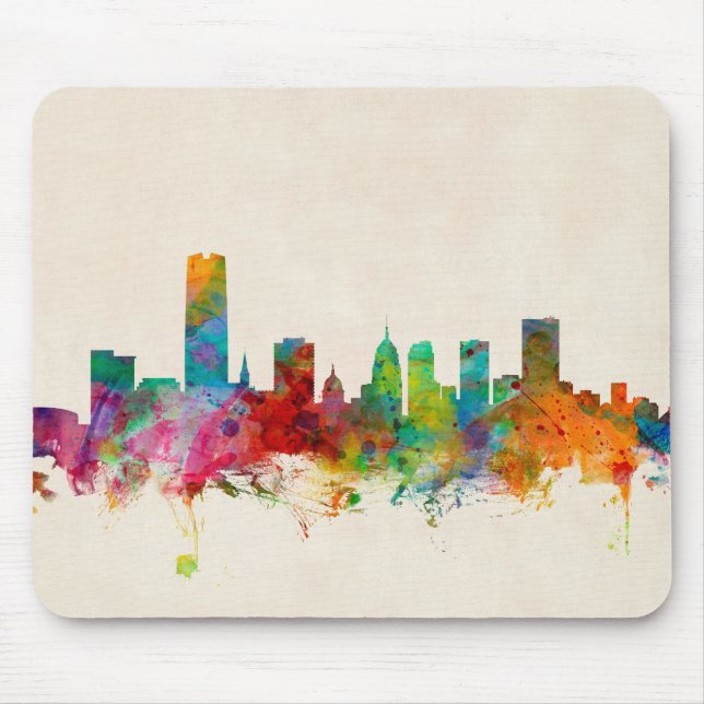 Oklahoma- CitySkyline-Stadtbild Mousepad (Vorne)
