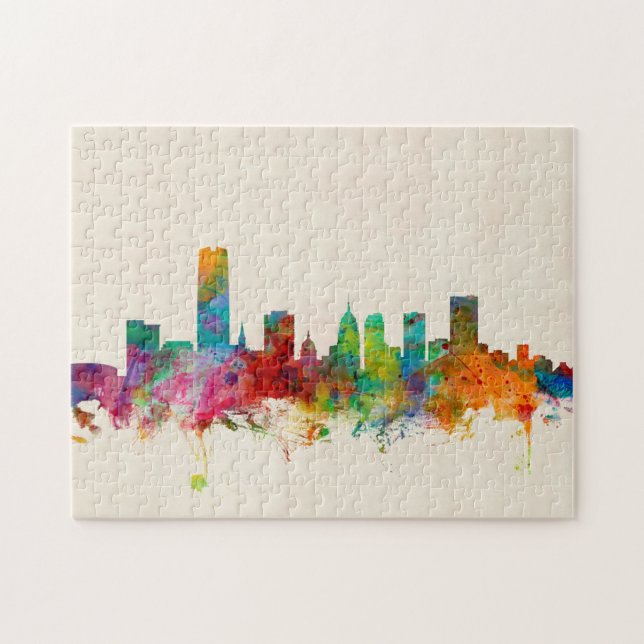 Oklahoma- CitySkyline-Stadtbild Puzzle (Horizontal)