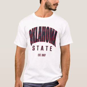 OKLAHOMA Classic Retro Vintag 90S Style - Gray T-Shirt
