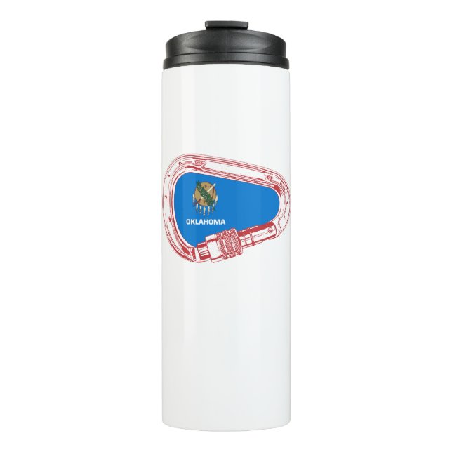 Oklahoma Climbing Carabiner Thermosbecher (Vorderseite)