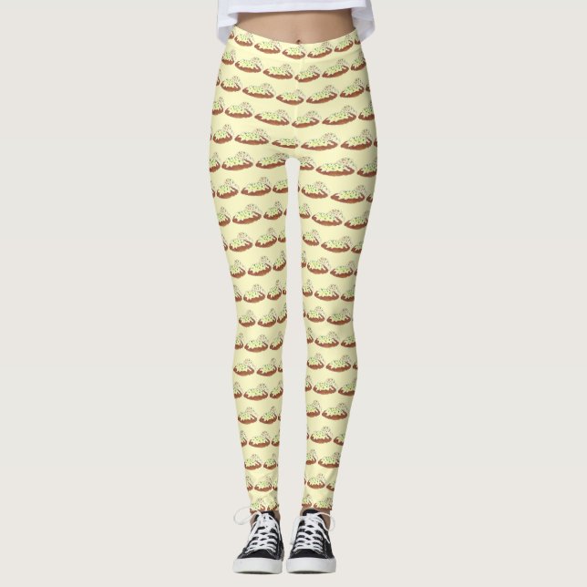 Oklahoma Country Chicken Friak Steak Feinschmecker Leggings (Vorderseite)
