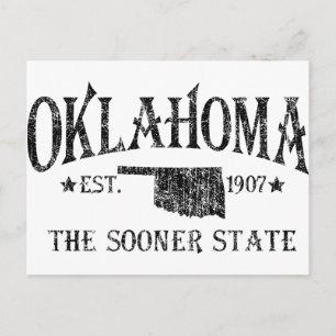 Oklahoma - Der frühere Staat Postkarte