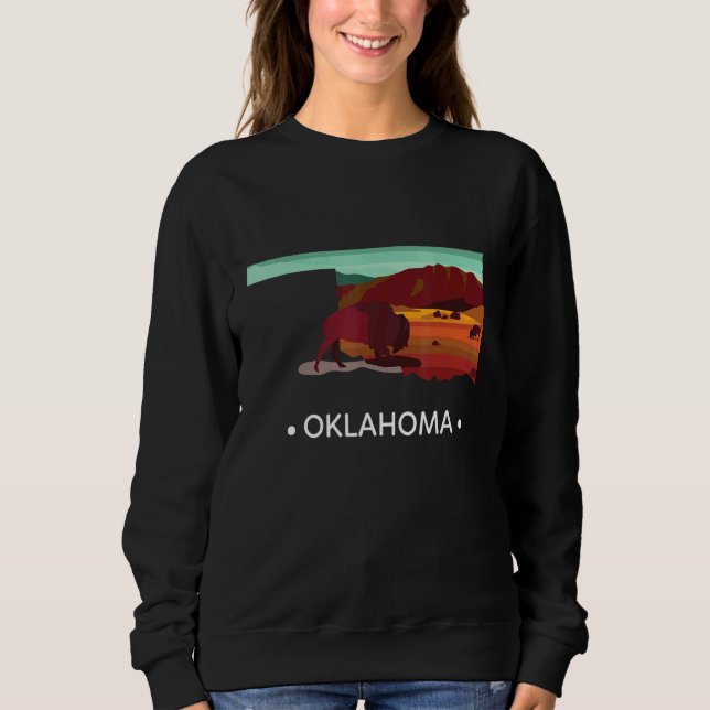 Oklahoma der frühere Staat Sweatshirt (Vorderseite)
