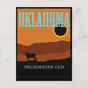 Oklahoma Eclipse Postkarte
