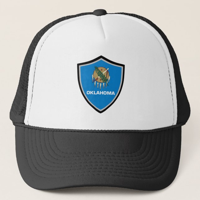 Oklahoma-Fahne Truckerkappe (Vorderseite)