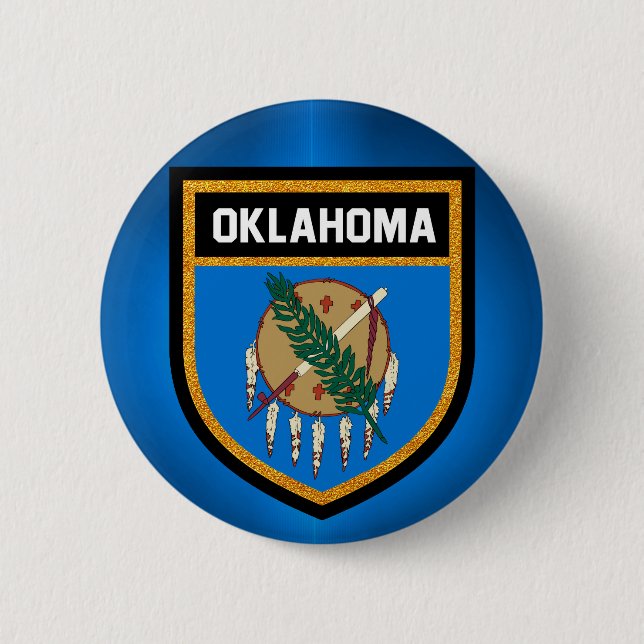 Oklahoma Flag Button (Vorderseite)