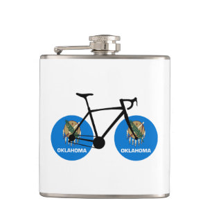 Oklahoma Flag Cycling Flachmann