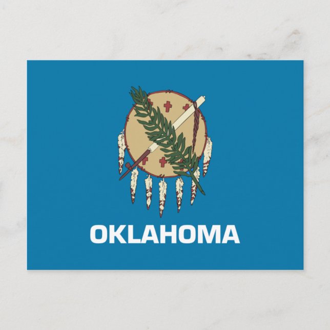 Oklahoma Flag Postkarte (Vorderseite)