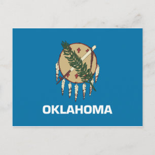Oklahoma Flag Postkarte