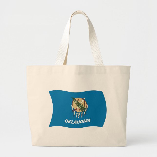Oklahoma Flag Totbeutel Jumbo Stoffbeutel (Vorne)