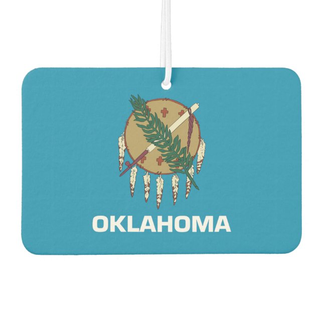 Oklahoma-Flagge Autolufterfrischer (Vorderseite)