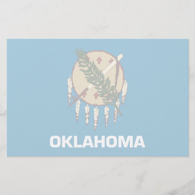 Oklahoma-Flagge Briefpapier (Vorderseite)