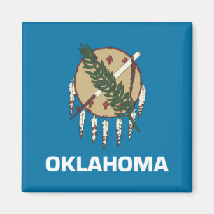Oklahoma-Flagge Magnet
