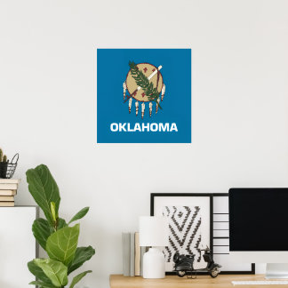 Oklahoma-Flagge Poster