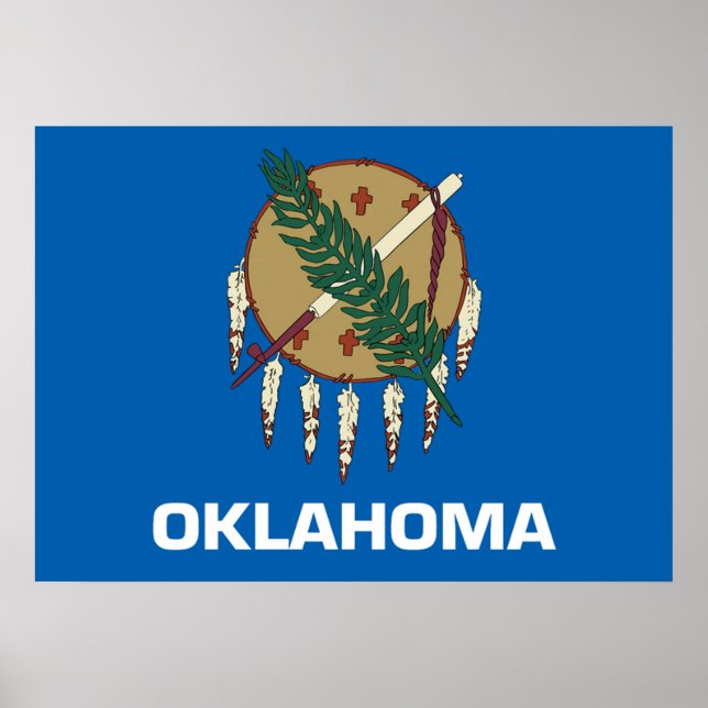 Oklahoma-Flagge Poster (Vorne)