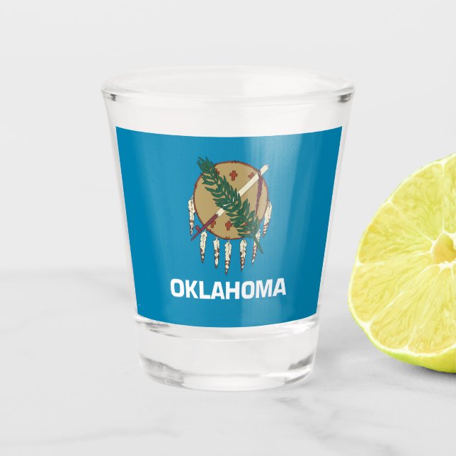 Oklahoma-Flagge Schnapsglas (Vorderseite)