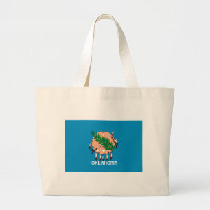 Oklahoma-Flaggen-Taschen-Tasche Jumbo Stoffbeutel