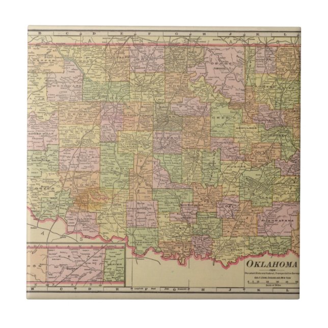 Oklahoma Fliese (Vorderseite)