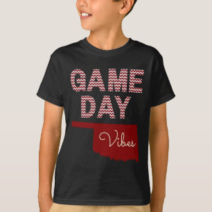 Oklahoma Football Game Day Vibes Fall Tailgate T-Shirt