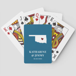 Oklahoma Gastgeschenk Hochzeit Deck Karten, Staat  Spielkarten