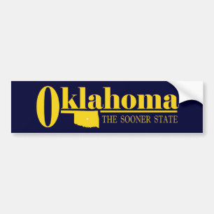 Oklahoma-Gold Autoaufkleber