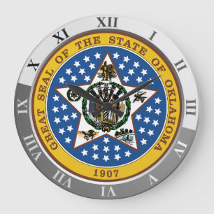 Oklahoma Große Wanduhr