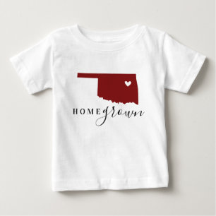 Oklahoma Home Grown Rot und Schwarz Baby T-shirt