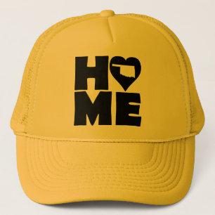 Oklahoma Home Heart State Ball Cap Trucker Hut Truckerkappe