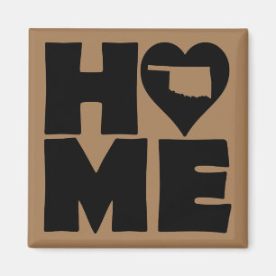 Oklahoma Home Heart State Kühlschrankmagnet Magnet