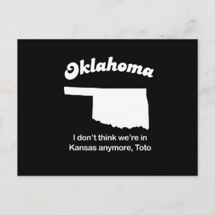 Oklahoma - ich glaube, wir sind nicht in Kansas Postkarte