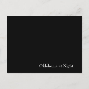 Oklahoma in der Nacht Postkarte