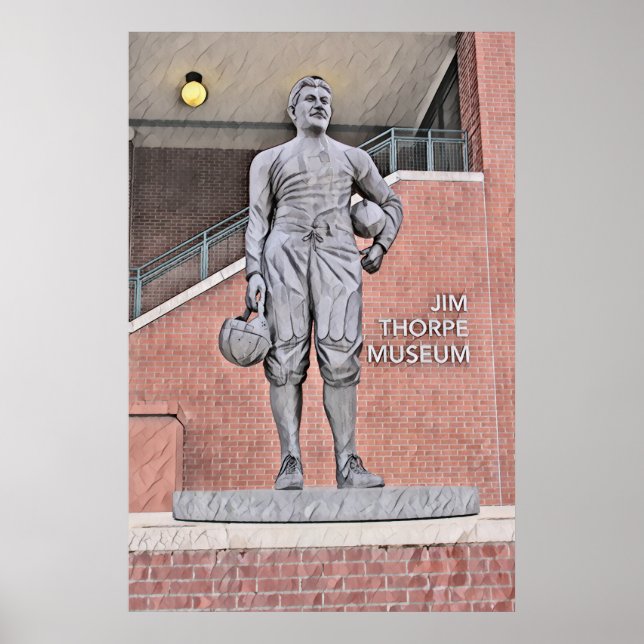 Oklahoma Jim Thorpe Museum Schifffahrtsgesellschaf Poster (Vorne)