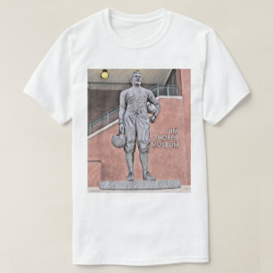 Oklahoma Jim Thorpe Museum Statue Aquarell T-Shirt