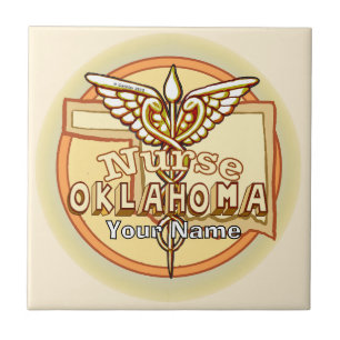 Oklahoma Krankenpfleger Caduceus Kachel