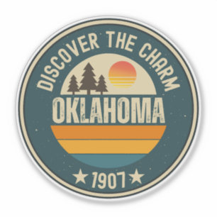 Oklahoma Land Run - OK History Geschenk Aufkleber