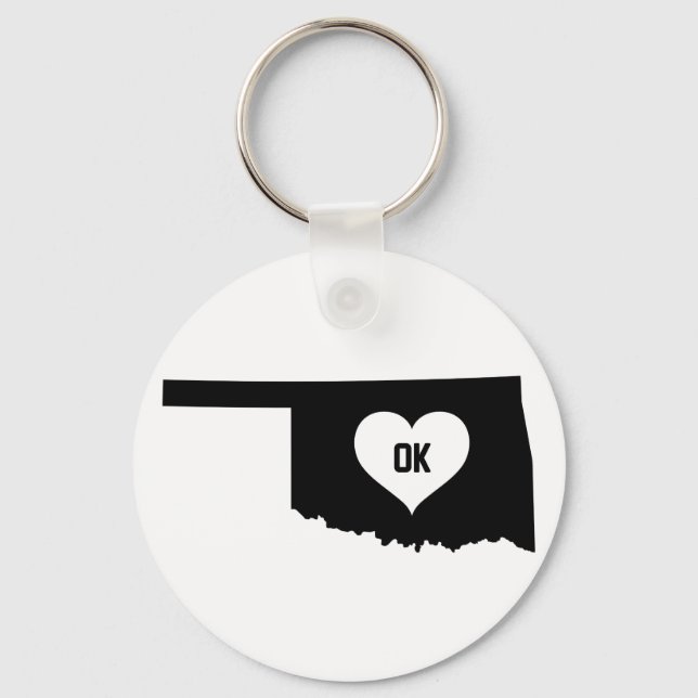 Oklahoma-Liebe Schlüsselanhänger (Vorderseite)