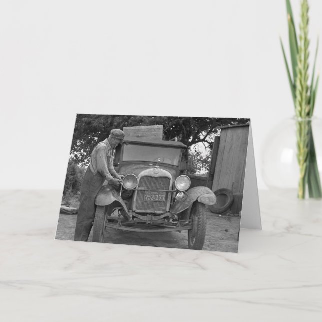 Oklahoma nach Kalifornien, 1930er Karte (Vorderseite)