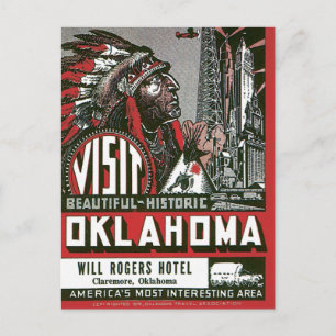 Oklahoma OK USA Vintag Postkarte