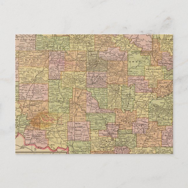 Oklahoma Postkarte (Vorderseite)