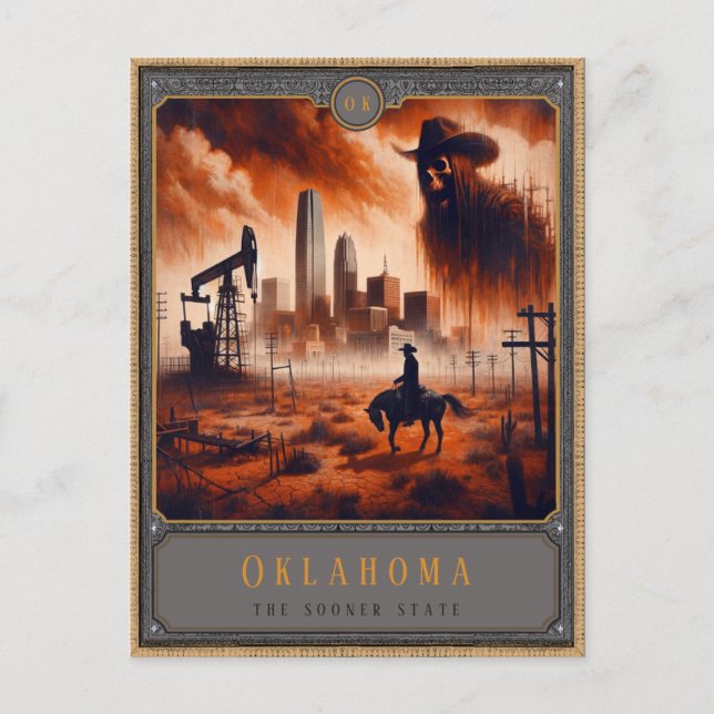 Oklahoma | Postkarte Gothic Art (Vorderseite)