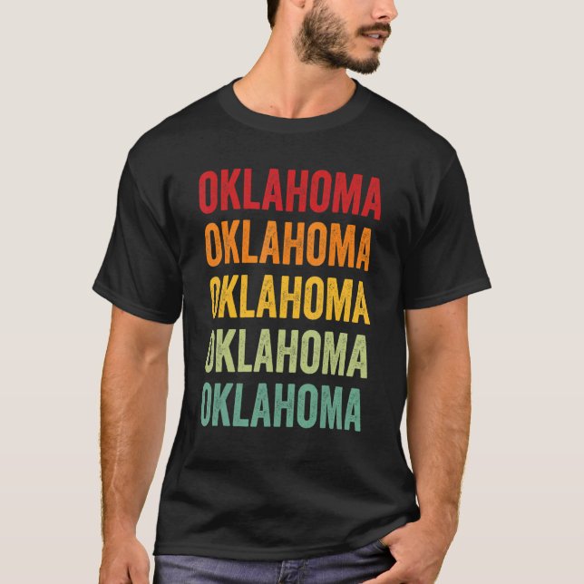 Oklahoma Rainbow Oklahoma Staat T-Shirt (Vorderseite)
