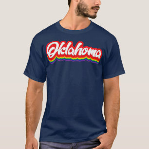 Oklahoma Rainbow Typografie T-Shirt