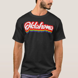 Oklahoma Rainbow Typografie T-Shirt