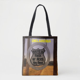 OKLAHOMA ROUTE 66 Lebensmittelgeschäft Tote Bag