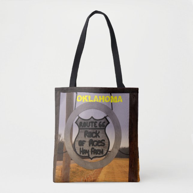 OKLAHOMA ROUTE 66 Lebensmittelgeschäft Tote Bag (Vorderseite)