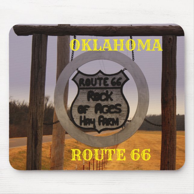 Oklahoma Route 66 Mouse Pad Mousepad (Vorne)