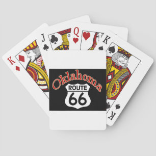 Oklahoma-Route 66 Schild Spielkarten