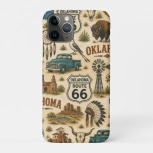 Oklahoma Route 66 Vintage Western Collage Case-Mate iPhone Hülle